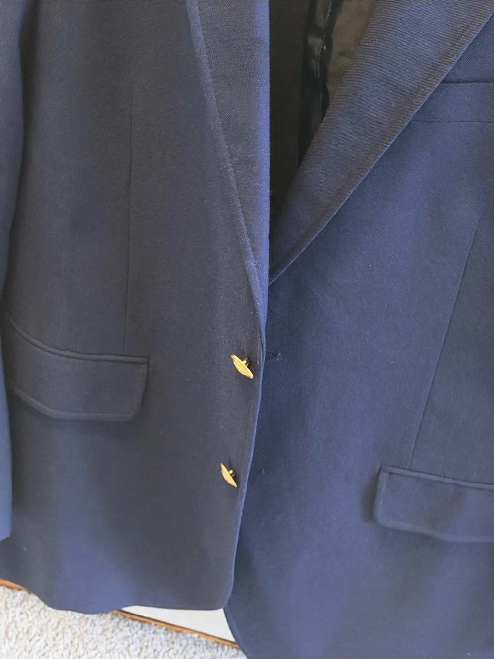 J. Crew Navy sport Blazer with Gold Buttons sz 40R